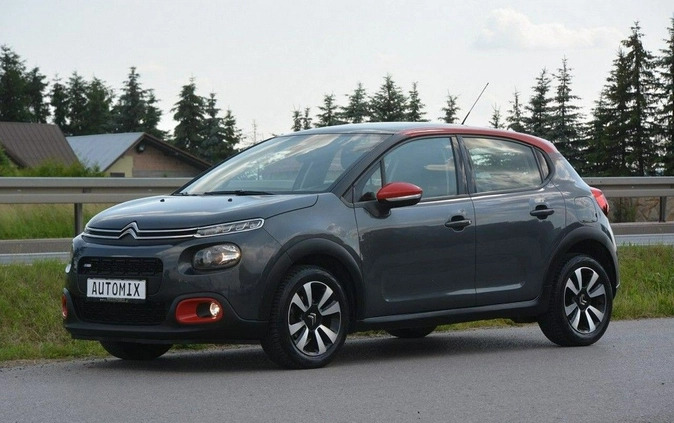 Citroen C3 cena 49300 przebieg: 87007, rok produkcji 2017 z Nekla małe 379